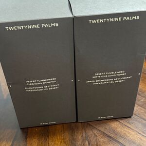 TwentyNine Palms full-size shampoo + conditioner (16.9 oz / 500 mL each)